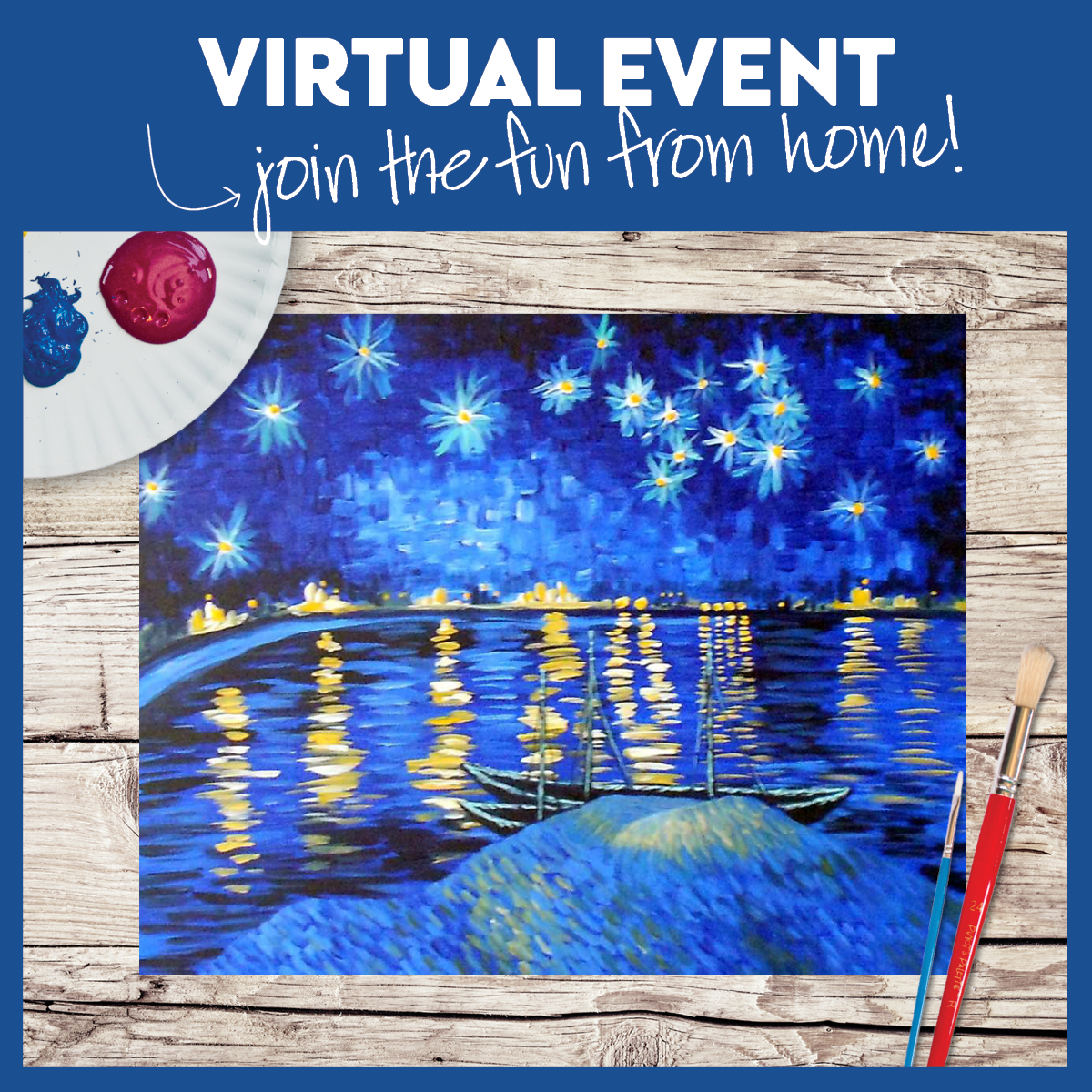 3-Hour Virtual Painting Class. Try It!